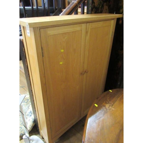 1037 - LIGHT OAK WALL CABINET