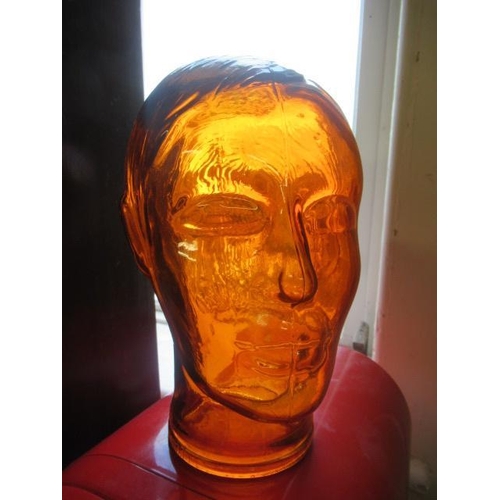 478 - ORANGE GLASS HEAD