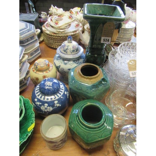 524 - ORIENTAL VASES ETC