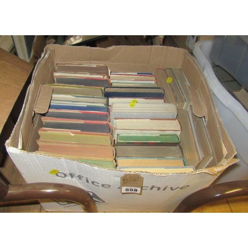 558 - BOX OF VINTAGE BOOKS