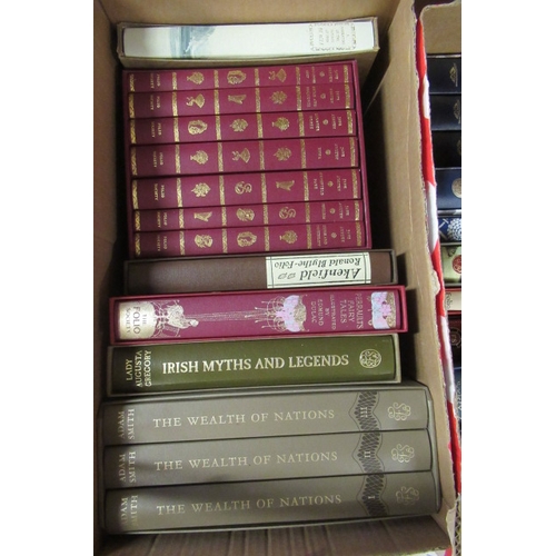 144 - TWO BOXES OF FOLIO SOCIETY BOOKS