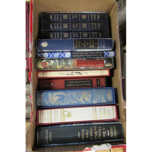 144 - TWO BOXES OF FOLIO SOCIETY BOOKS