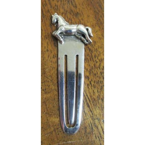 234 - SILVER HORSE BOOKMARK