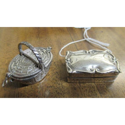 235 - CME SILVER BOX AND SILVER BASKET