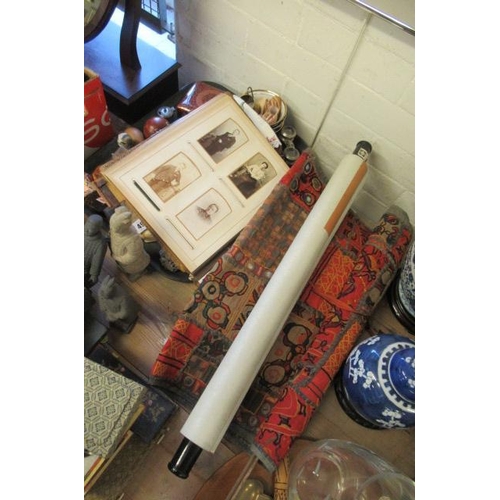 497 - VINTAGE PHOTO ALBUM  SCROLL AND TAPESTRY