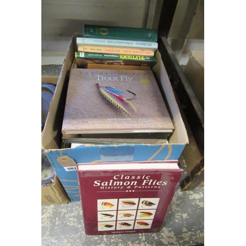 502 - BOX OF FLY FISHING BOOKS