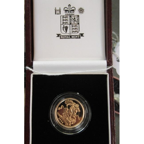 221 - 1999 GOLD PROOF SOVEREIGN