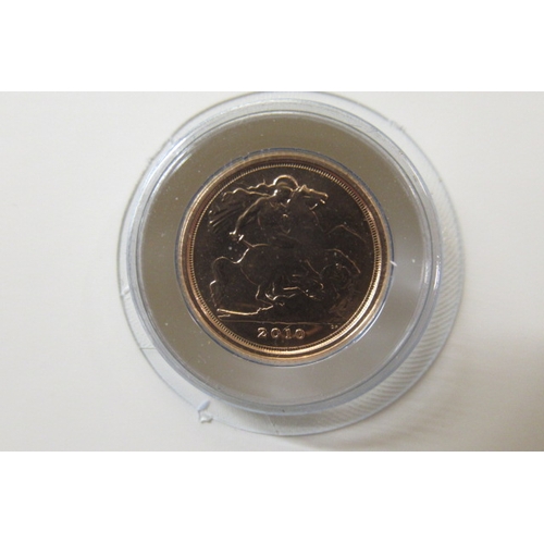 223 - 2010 GOLD PROOF QUARTER SOVEREIGN