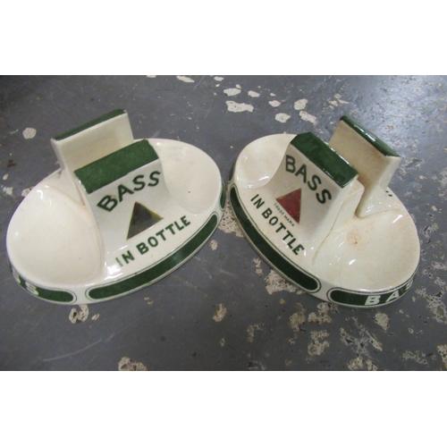 65 - BOX OF ADVERTISING ASHTRAYS AND MATCH HOLDERS