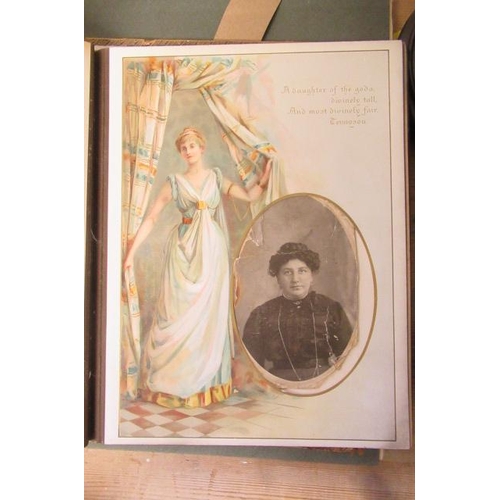 497 - VINTAGE PHOTO ALBUM  SCROLL AND TAPESTRY