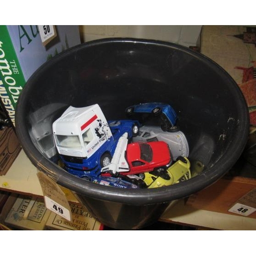 49 - BUCKET OF DIECAST TOYS