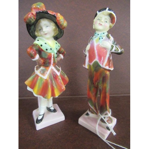 401 - PAIR OF ROYAL DOULTON PEARLY GIRL AND BOY FIGURES HN2035/6