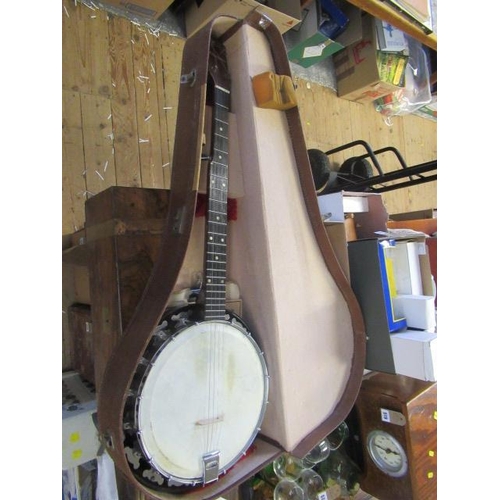 437 - CASED BANJO