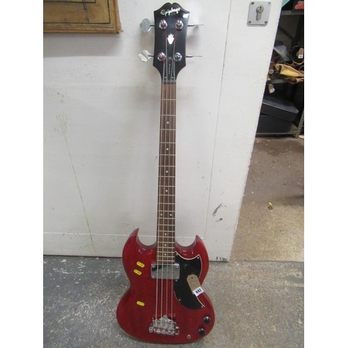 442 - RED GIBSON EPIPHONE GUITAR