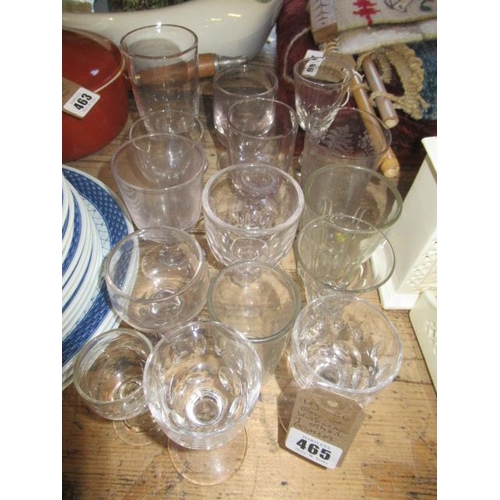 465 - QUANTITY OF VICTORIAN AND OTHER DRINKING GLASSES