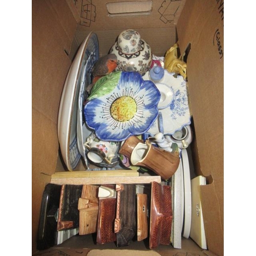 549 - BOX OF CERAMICS