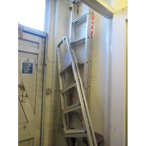 648 - TWO ALUMINIUM STEP LADDERS