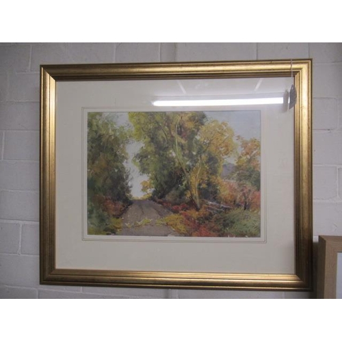 662 - GILT FRAMED WATERCOLOUR ATTRIBUTED TO HENRY JOHN SYLVESTER STANNARD