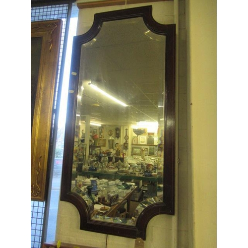 710 - INLAID MAHOGANY  MIRROR