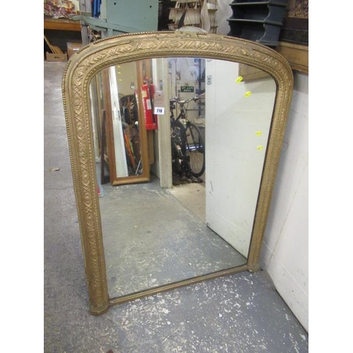 718 - LARGE GILT FRAMED MIRROR