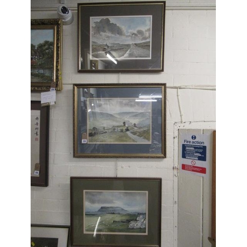 728 - THREE FRAMED SAM CHADWICK WATERCOLOURS