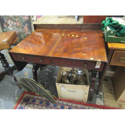 829 - DROP LEAF TABLE WITH DRAWERS