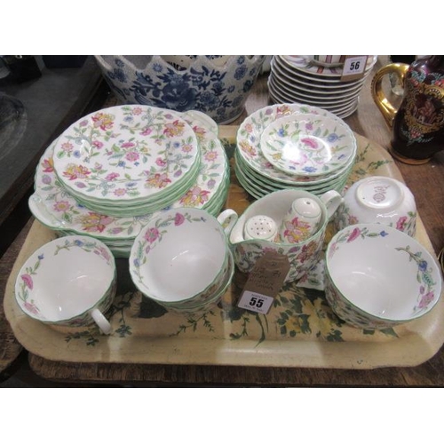 55 - TRAY OF MINTON CHINA