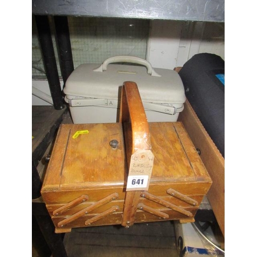 641 - TWO SEWING BOXES