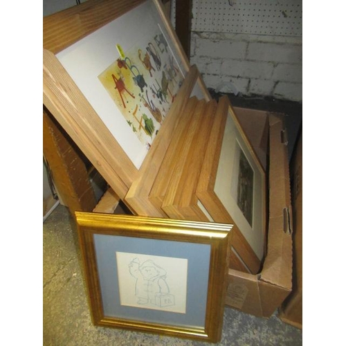 739A. - QUANTITY OF CHRILDREN'S  AND  OTHER FRAMED PICTURES