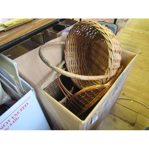 113 - BOX OF BASKETS