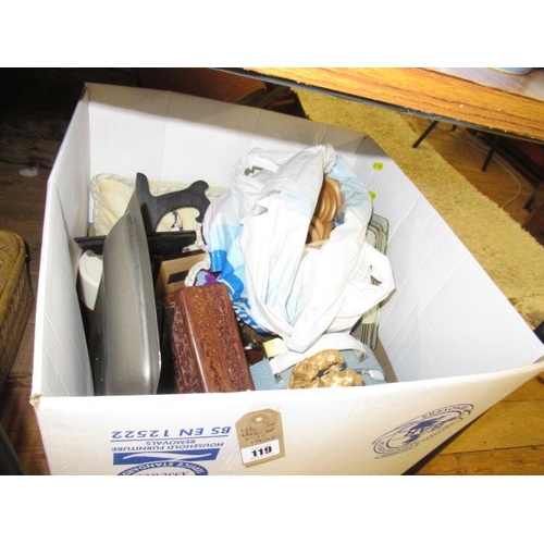 119 - BOX OF MISCELLANEOUS ITEMS