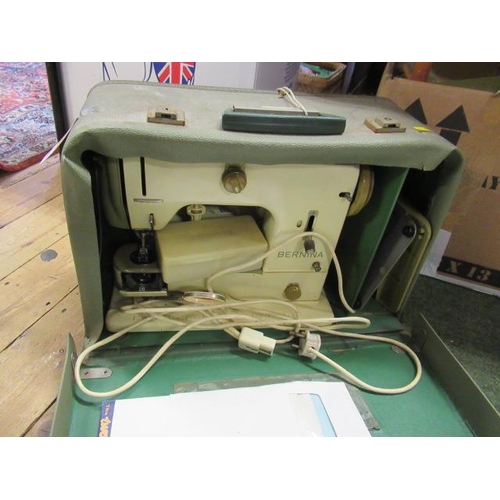 120 - CASED BERINA SEWING MACHINE