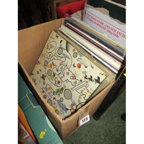 123 - BOX OF LP RECORDS