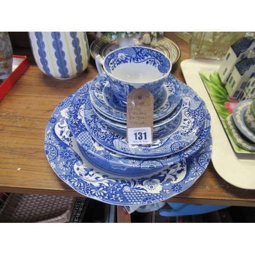 131 - QUANTITY OF SPODE ITAILIAN PATTERN CHINA