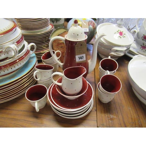 147 - SUSIE COOPER COFFEE SET