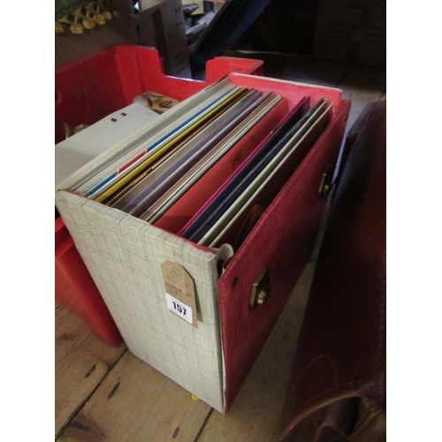 157 - CASE OF LP RECORDS