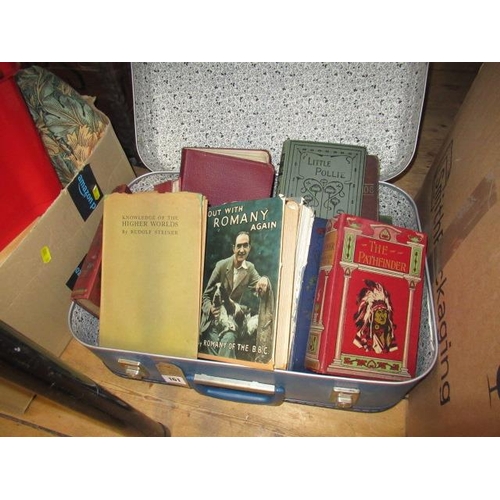 161 - SUITCASE OF BOOKS