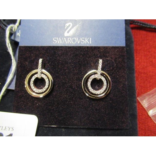 191 - PAIR OF SWAROVSKI DROP STUD EARRINGS