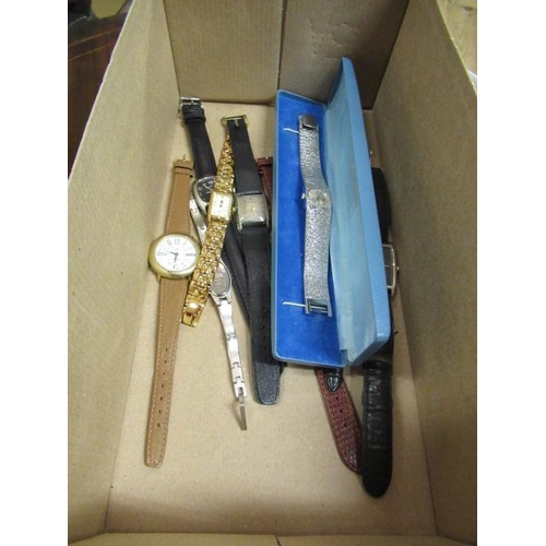 205 - BOX OF WATCHES