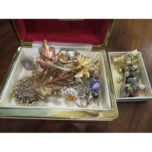 207 - COLLECTION OF RINGS AND BROOCHES