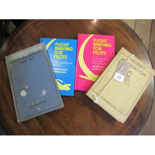 26 - FOUR VINTAGE AIRCRAFT NAVIGATION BOOKS