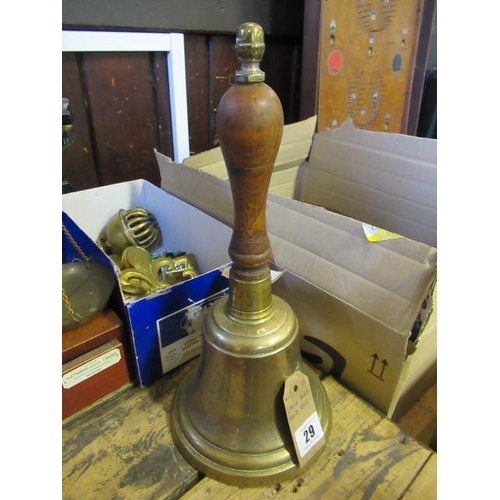 29 - LARGE BRASS HAND BELL