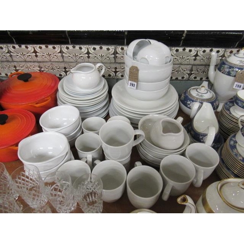 292 - M & S ANDANTE PATTERN STONEWARE DINNER SERVICE ETC