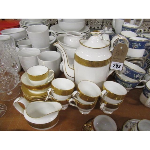 293 - ROYAL CROWN DERBY SEVEN PIECE COFFEE SET