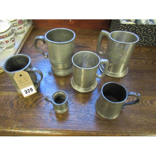 329 - QUANTITY OF TANKARDS