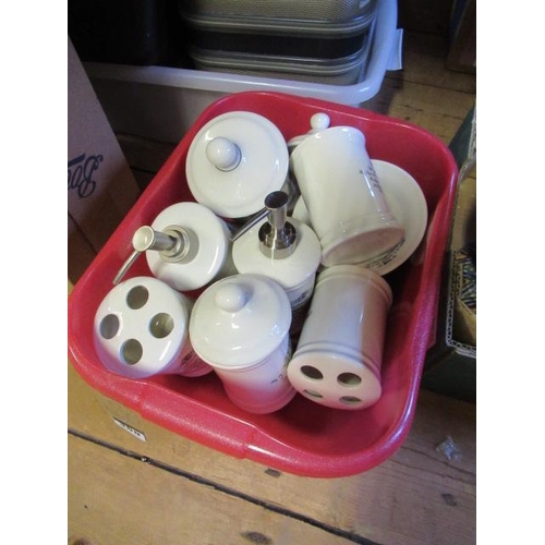 360 - BOX OF SOAP DISPENSERS ETC