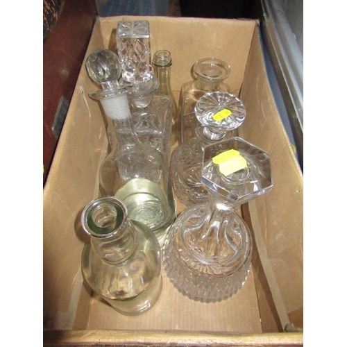 364 - BOX OF DECANTERS