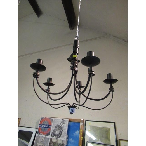 393 - METAL CHANDELIER