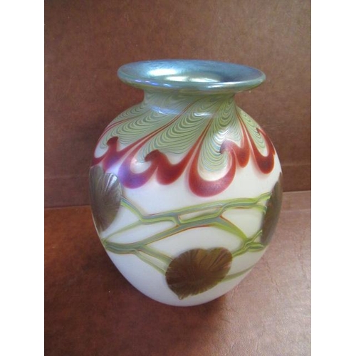 394 - OKRA GLASS VASE