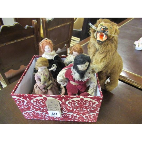 411 - BOX OF DOLLS BY EDITH RUSSELL ETC